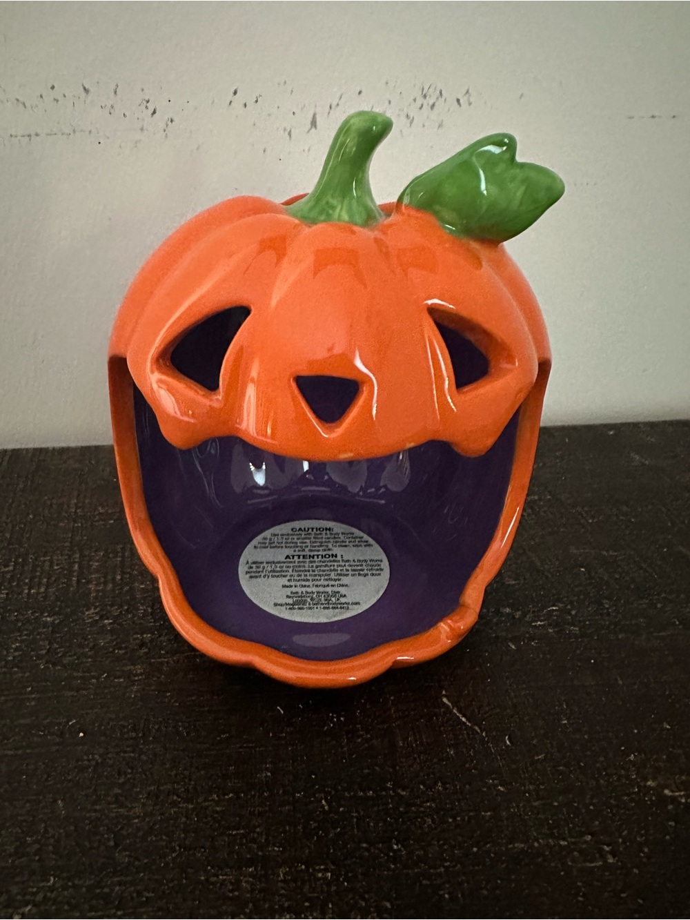 Bath & Body Works Pumpkin Mini Candle Holder